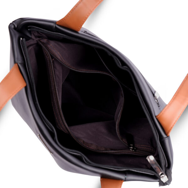 Classic Black Tote Bag For Office - Image 6