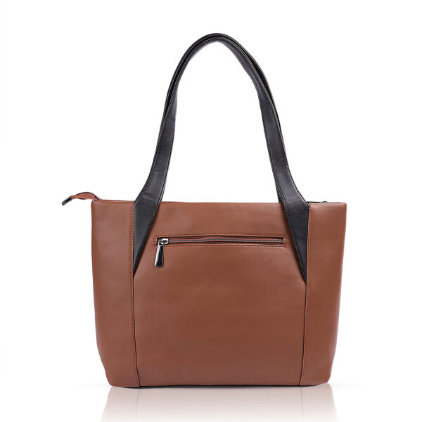 BEUTEL Classic Brown Tote Bag – Chic Faux Leather Handbag with Brown Handles, Ideal for Work, Shopping & Daily Essentials, Stylish & Spacious Shoulder Bag