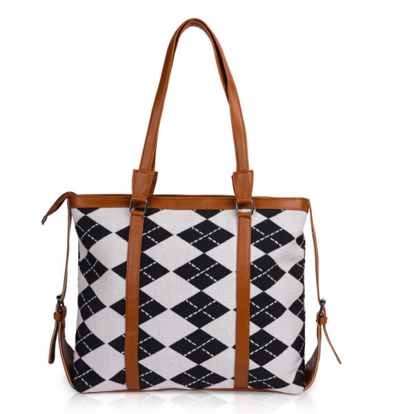 BEUTEL Large Capacity Elegant Vegan Leather Tote Bag for Women – Handcrafted Fabric Shoulder Bag with Adjustable Straps & Spacious Compartment