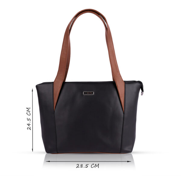 Classic Black Tote Bag For Office - Image 5
